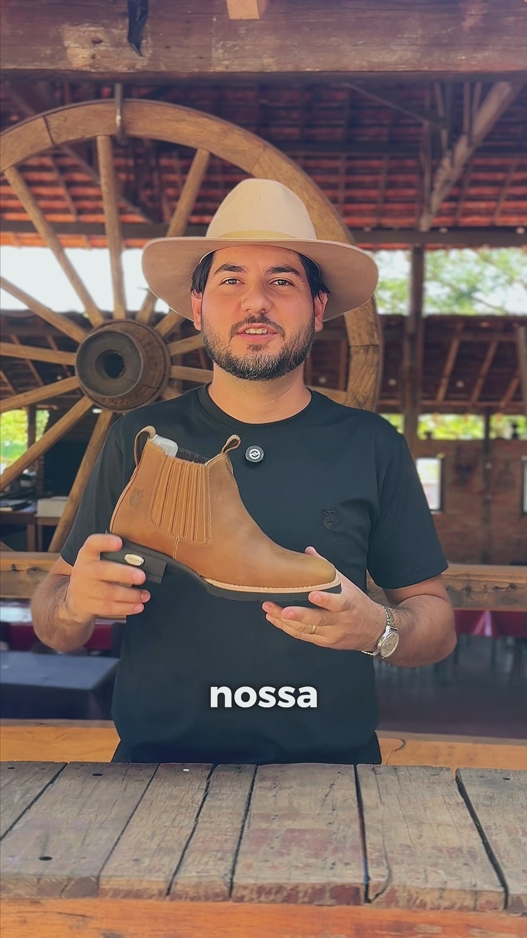 Botina Masculina Hilux Volcano Preta